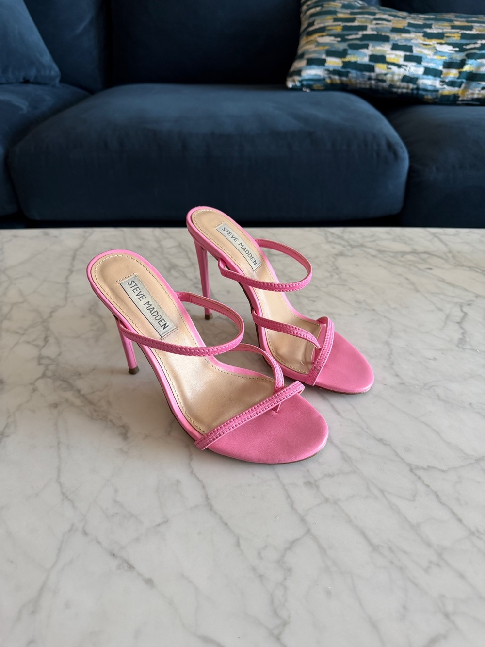 Steve Madden Hot Pink Belleza Stiletto Sandals
